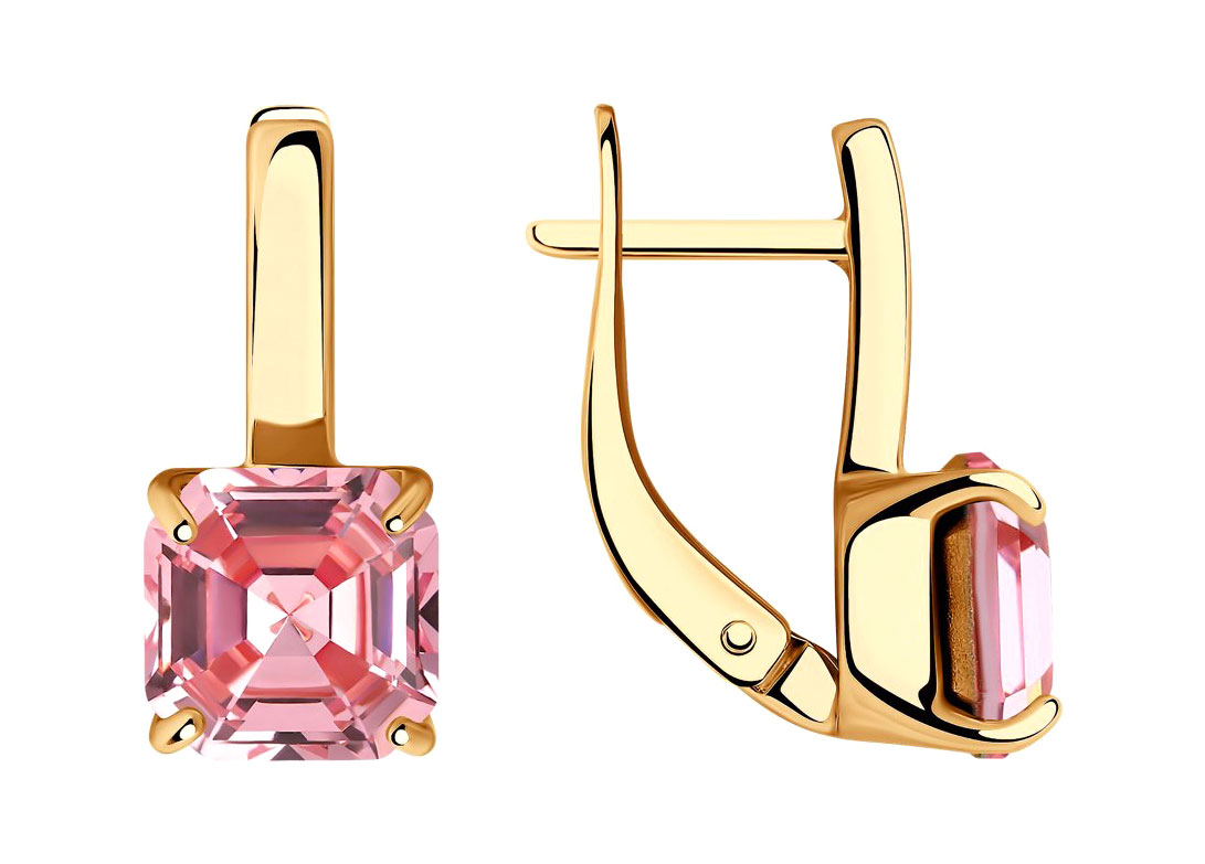 Серебряные серьги SOKOLOV 93020971 с кристаллами Swarovski