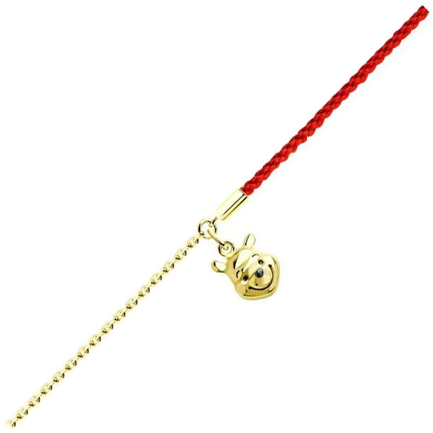 Серебряный браслет с подвеской ''Винни Пух'' SOKOLOV 93050201 с эмалью