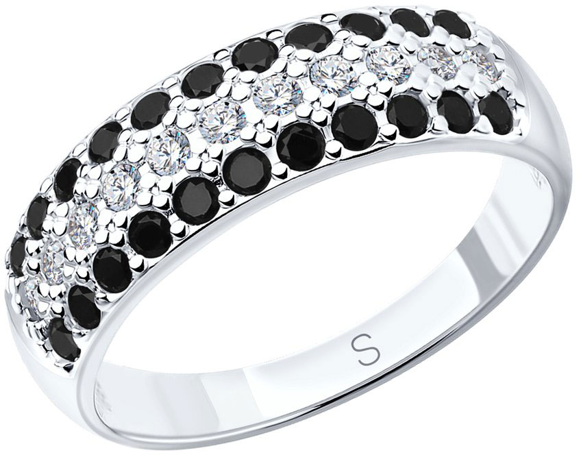 Серебряное кольцо SOKOLOV 94010064 с фианитами