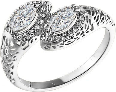 Серебряное кольцо SOKOLOV 94011074 с фианитами