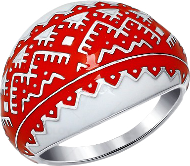 Серебряное кольцо SOKOLOV 94011168 с эмалью