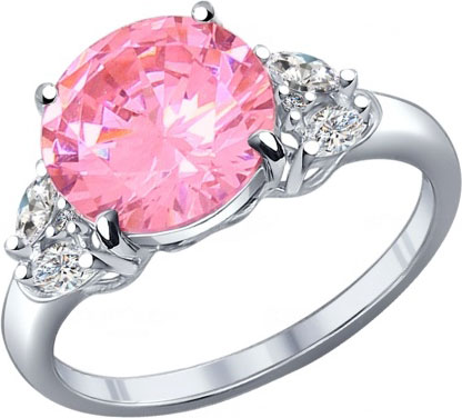 Серебряное кольцо SOKOLOV 94011803 с фианитами