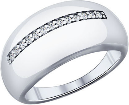 Серебряное кольцо SOKOLOV 94011818 с фианитами