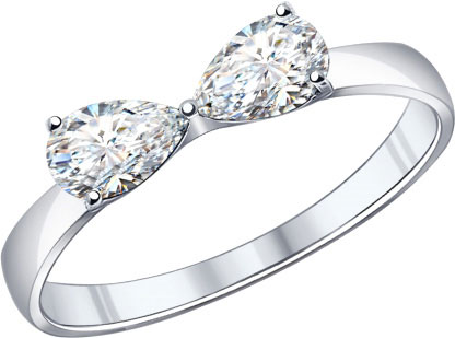 Серебряное кольцо SOKOLOV 94011857 с фианитами