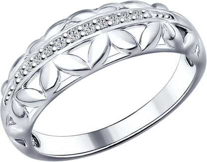 Серебряное кольцо SOKOLOV 94012137 с фианитами