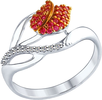 Серебряное кольцо SOKOLOV 94012256 с фианитами