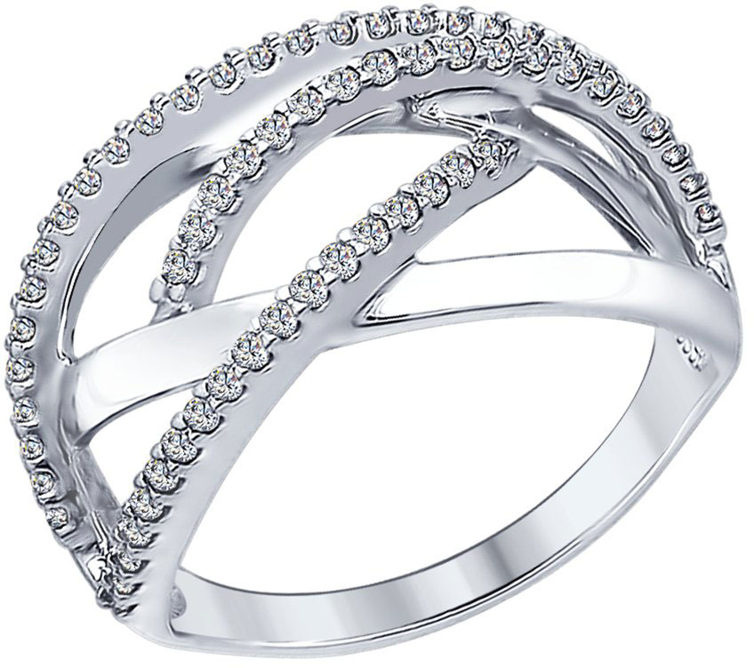 Серебряное кольцо SOKOLOV 94012303 с фианитами