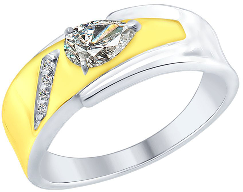 Серебряное кольцо SOKOLOV 94012384 с фианитами