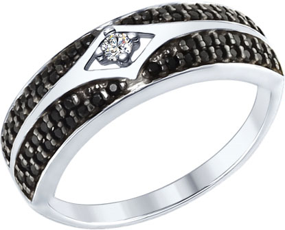 Серебряное кольцо SOKOLOV 94012561 с фианитами