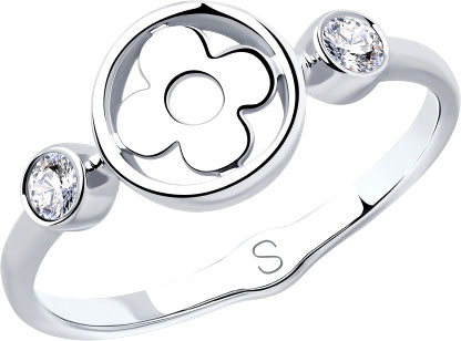 Серебряное кольцо SOKOLOV 94012839 с фианитами