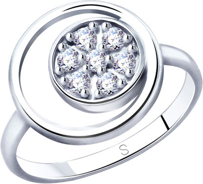 Серебряное кольцо SOKOLOV 94012899 с фианитами