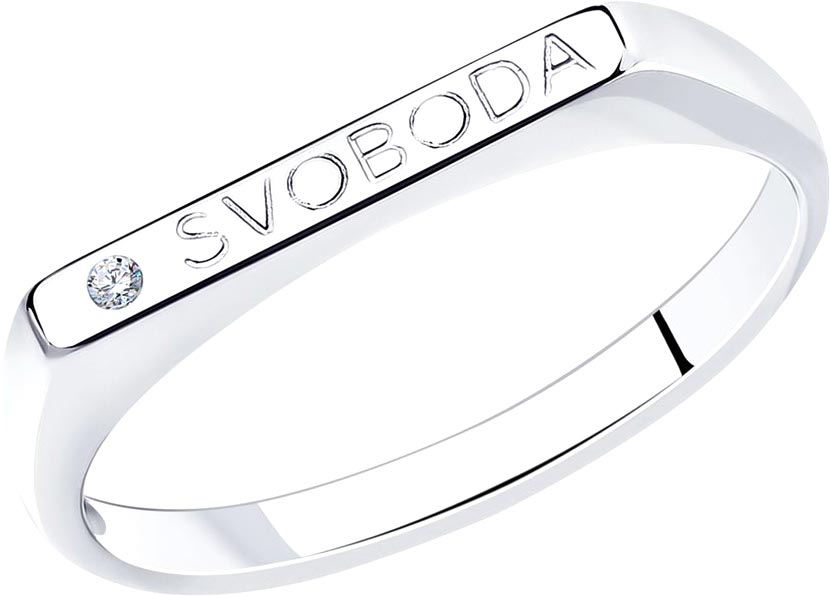 Серебряное кольцо SOKOLOV 94013490 с фианитом
