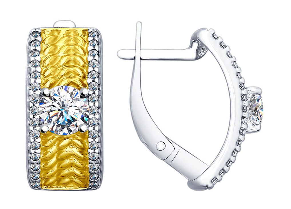 Серебряные серьги SOKOLOV 94022644 с фианитами