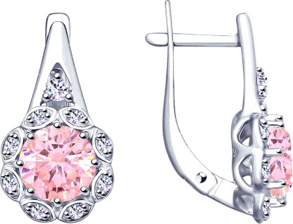 Серебряные серьги SOKOLOV 94023083 с фианитами