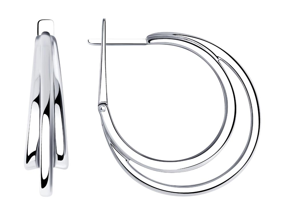 Серебряные серьги SOKOLOV 94024344