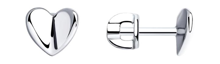 Серебряные серьги пусеты-гвоздики SOKOLOV 94024459