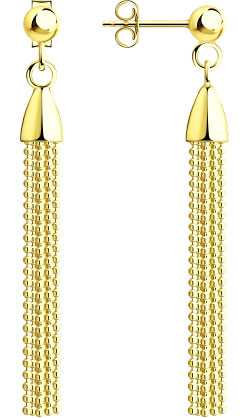 Серебряные серьги кисточки SOKOLOV 94024504