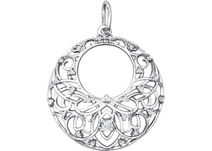 Серебряный кулон SOKOLOV 94030953 с фианитами