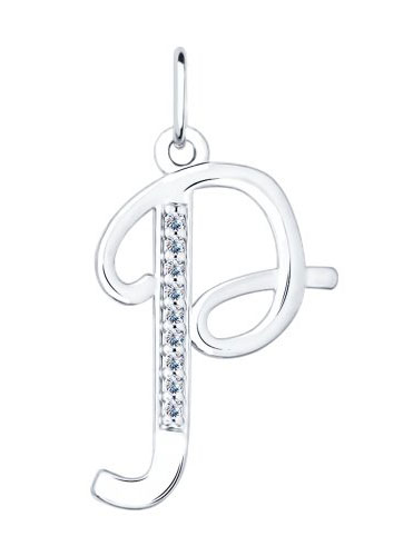 Серебряный кулон SOKOLOV 94031375 с фианитами