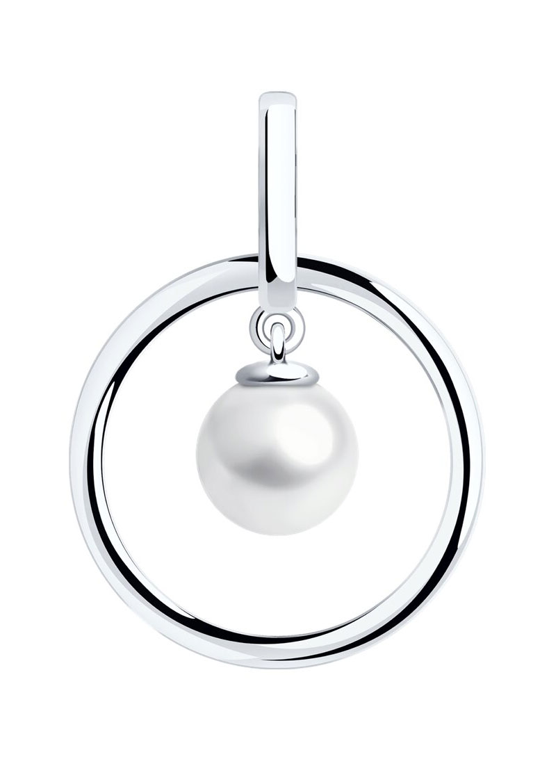 Серебряный кулон SOKOLOV 94032041 c жемчугом