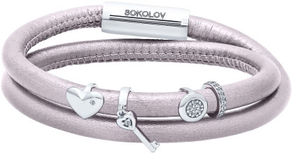 Кожаный браслет SOKOLOV 94050332