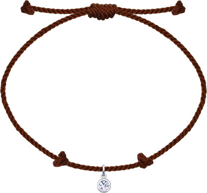 Браслет с подвеской SOKOLOV 94050467 c фианитом