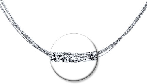 Серебряное колье цепь SOKOLOV 94074426