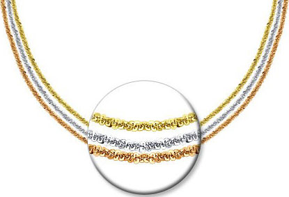 Серебряное колье цепь SOKOLOV 94074498