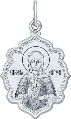 Женская серебряная иконка SOKOLOV 94100225