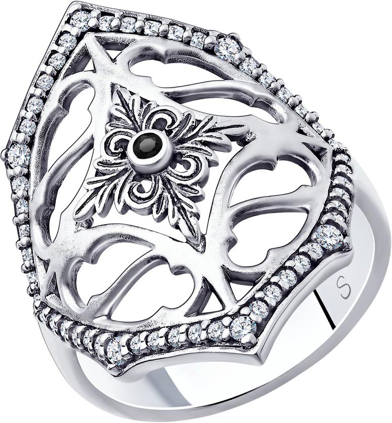 Серебряный перстень SOKOLOV 95010127 с фианитами