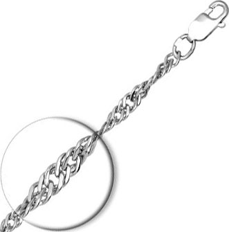 Серебряный браслет цепь SOKOLOV 965090602