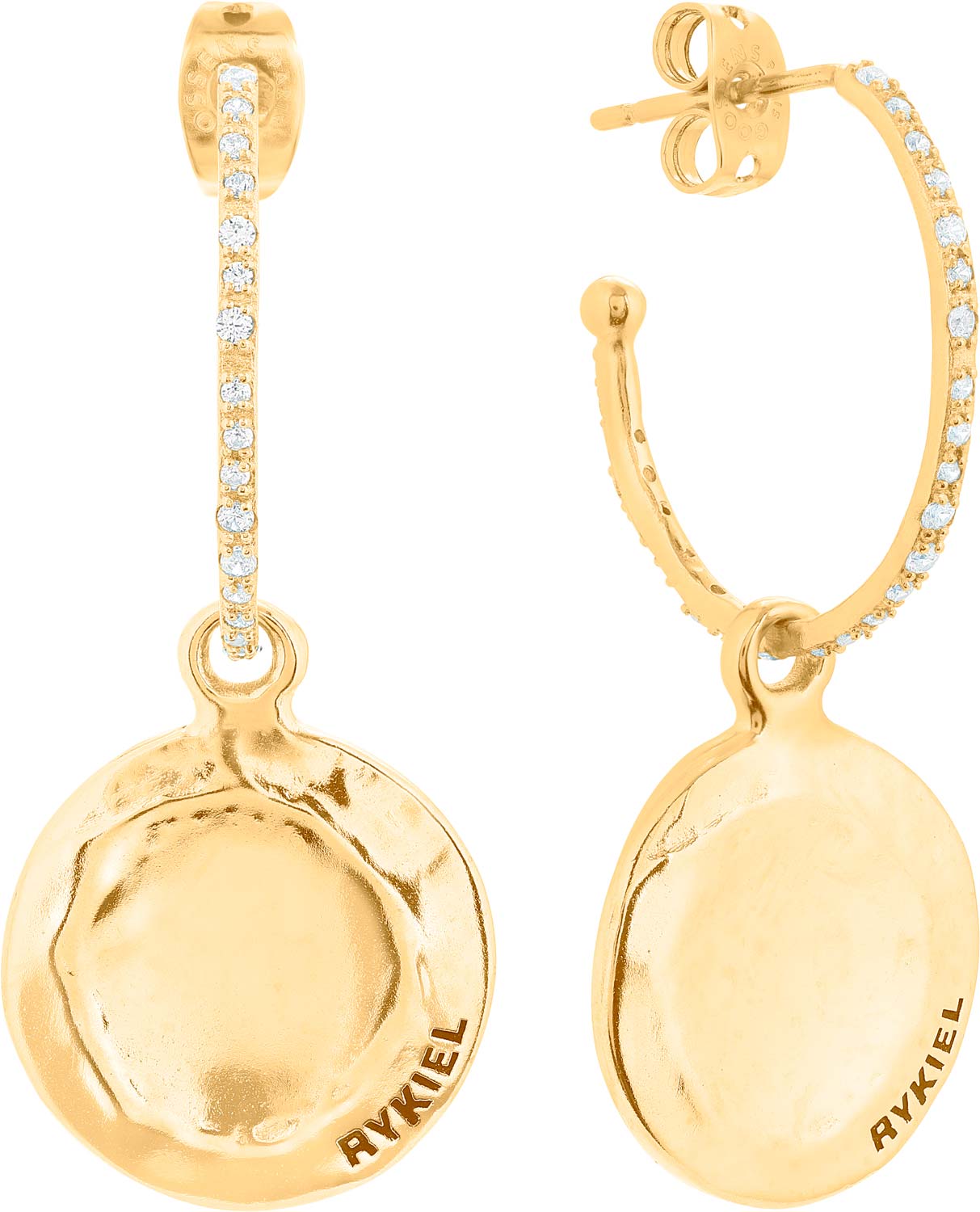 Серьги из латуни с подвесками SONIA RYKIEL RYJ3107 с кристаллами