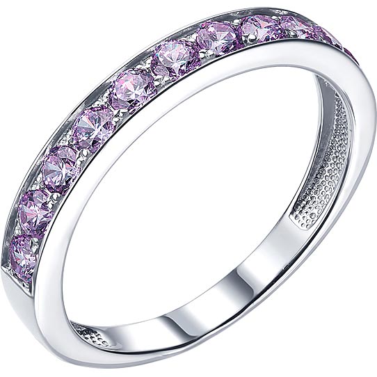 Серебряное кольцо ДАР K-3718RS401 с аметистами