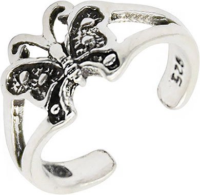 Серебряное открытое кольцо Element47 by JV MC-409-KO-WG