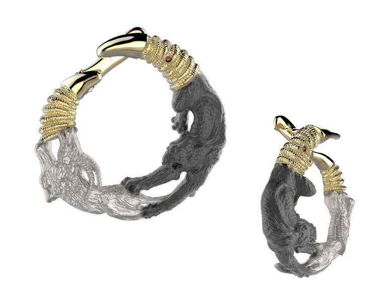 Серебряные серьги Spika Gold 20199-055-11 с гранатами