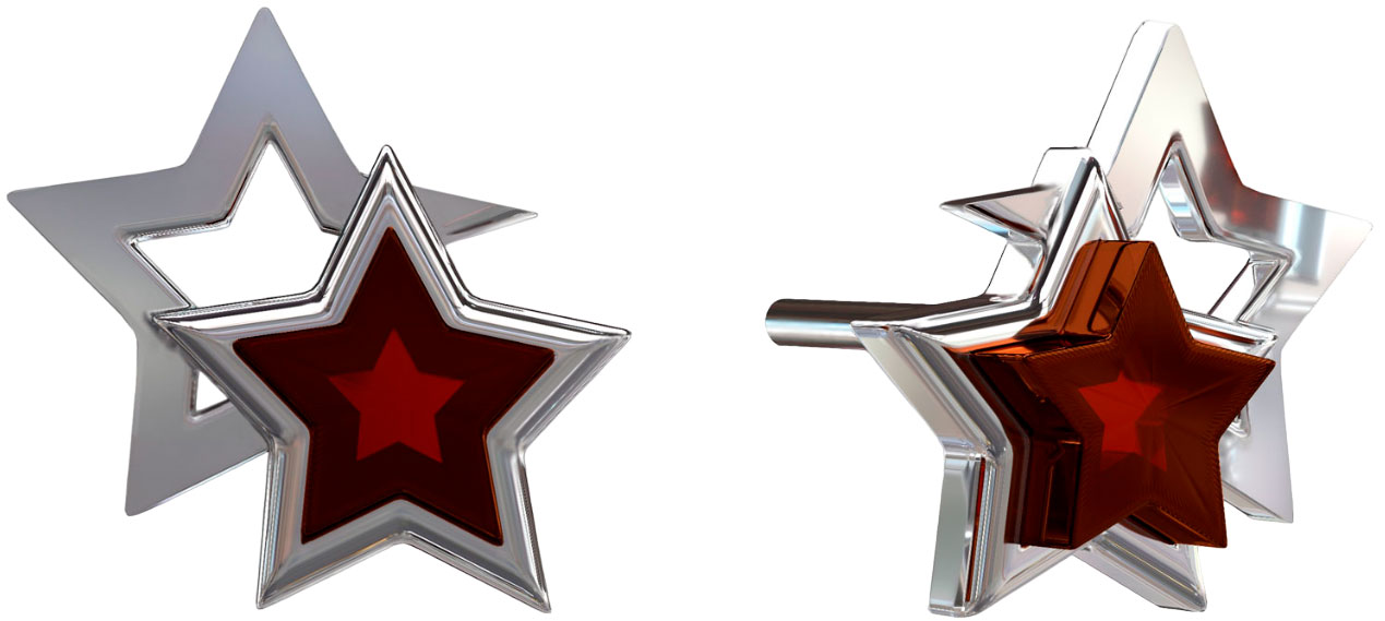 Серебряные серьги пусеты-гвоздики Sun Stone E10010-2RV с янтарем