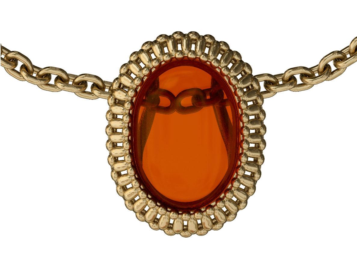Серебряная подвеска Sun Stone P20011ZK с янтарем