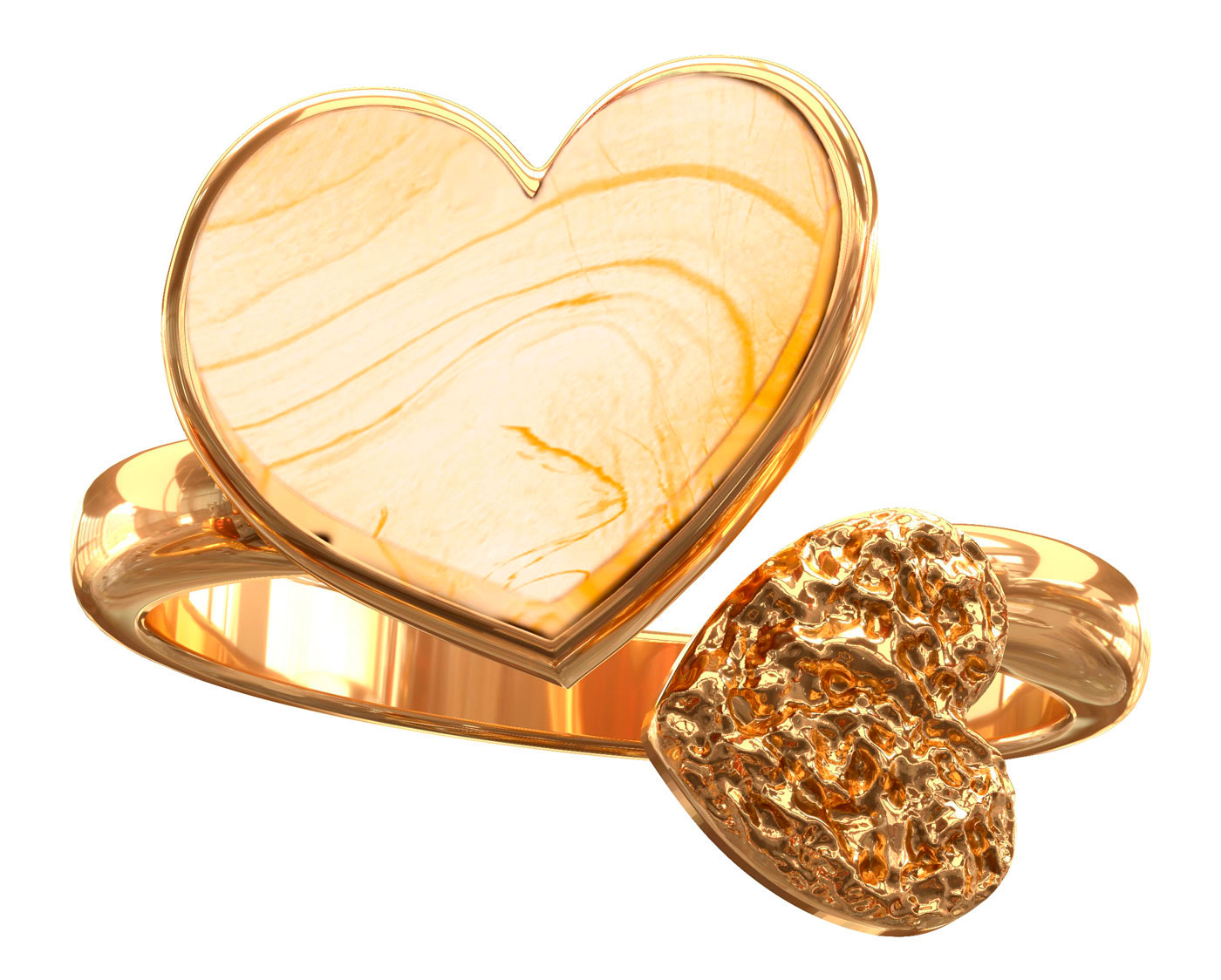 Серебряное открытое кольцо Sun Stone R9170ZM с янтарем