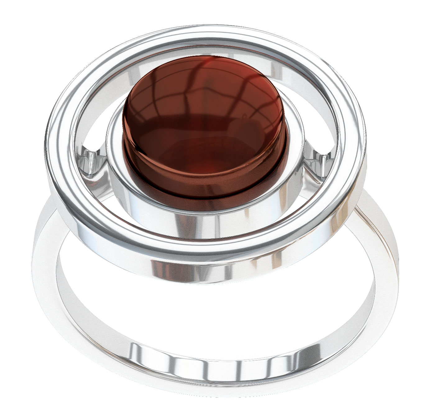 Серебряное кольцо Sun Stone R9190RV с янтарем