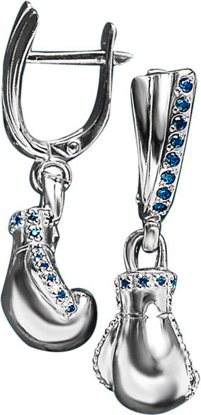 Серебряные серьги с подвесками SWANKY 361415-sw с фианитами