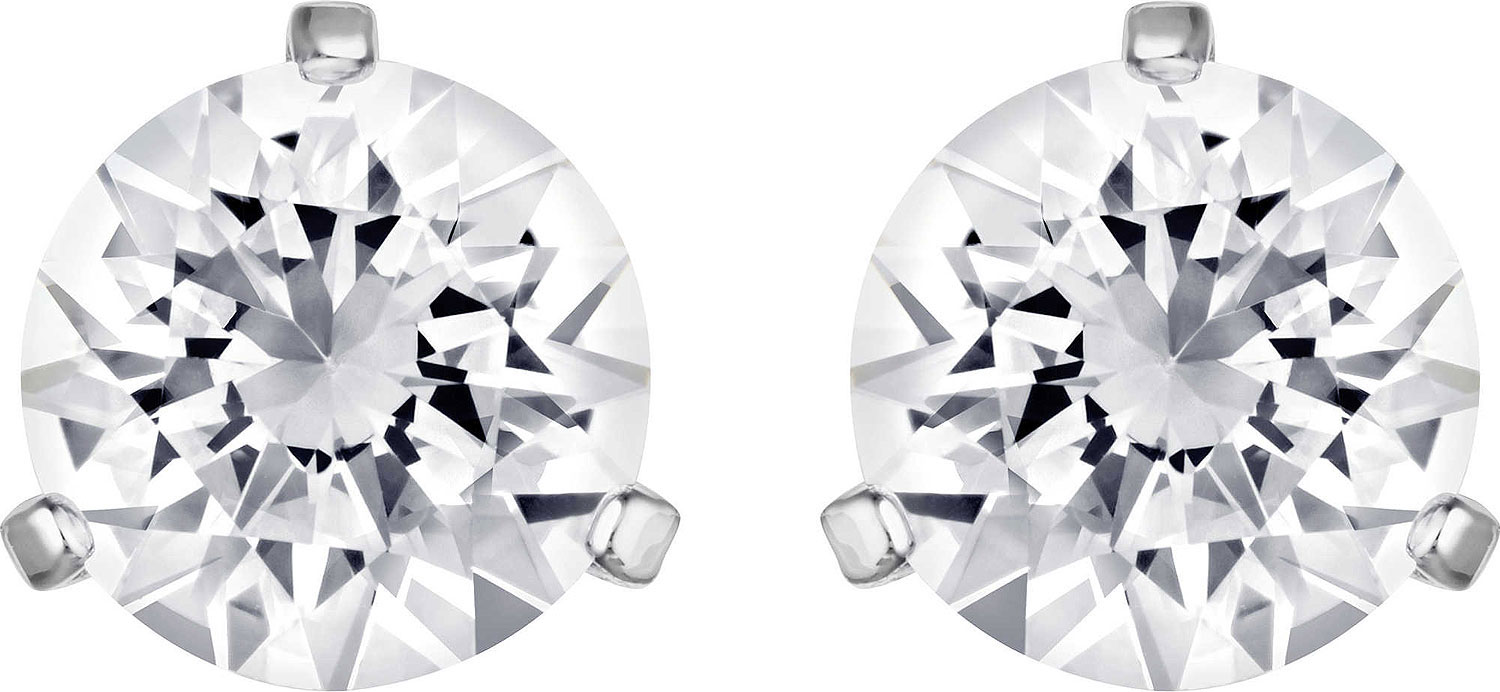 Серьги пусеты-гвоздики Swarovski Solitaire 1800046