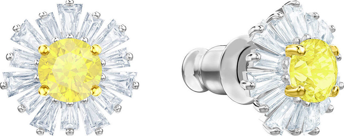 Серьги пусеты-гвоздики Swarovski Sunshine 5459591