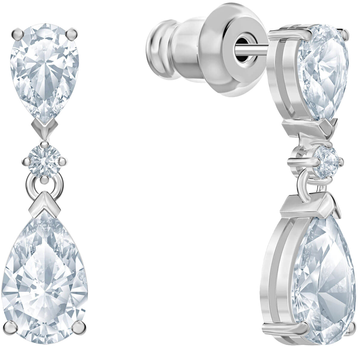 Серьги капельки с подвесками Swarovski 5512393