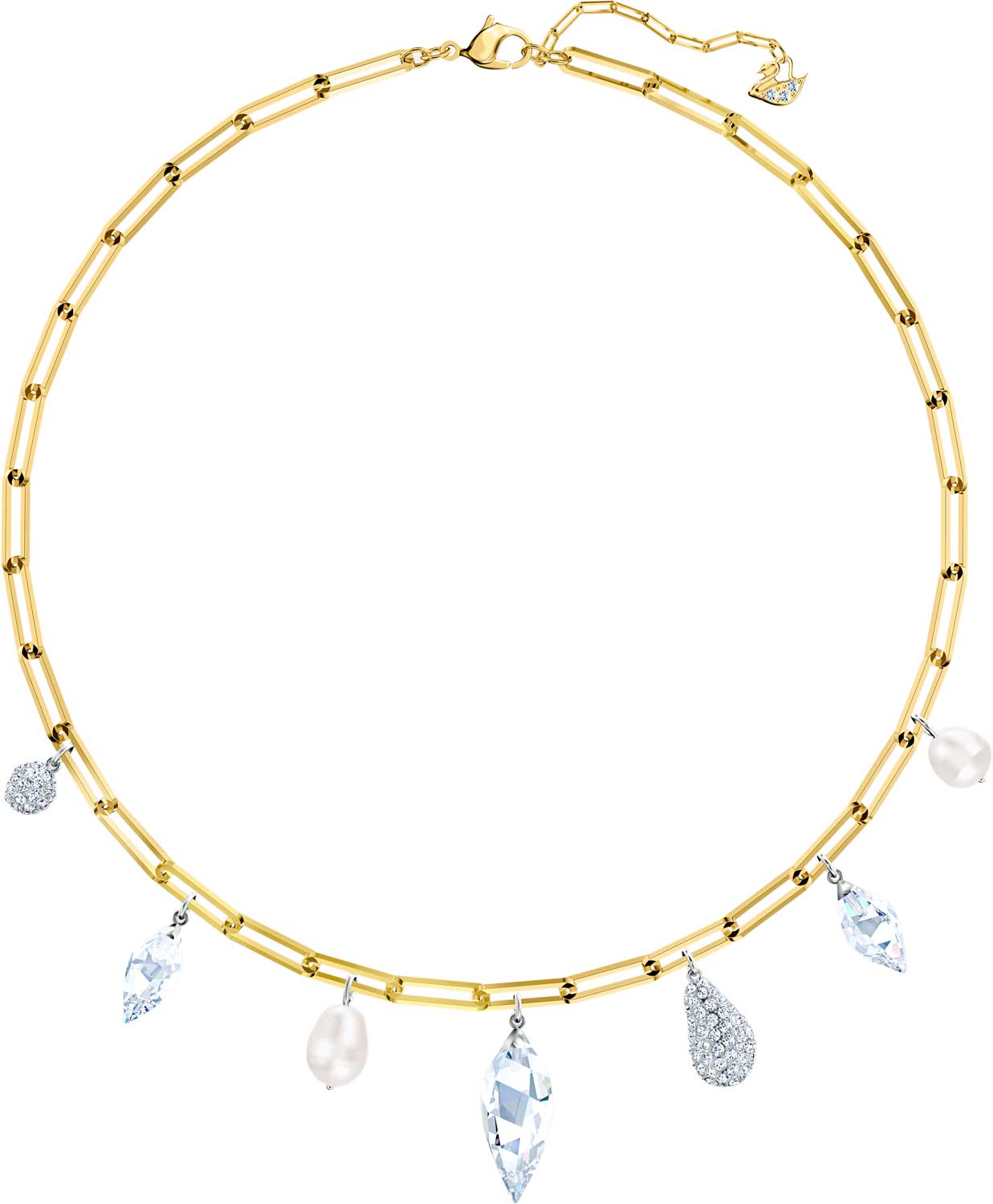 Колье с подвесками Swarovski So Cool 5522860 с жемчугом