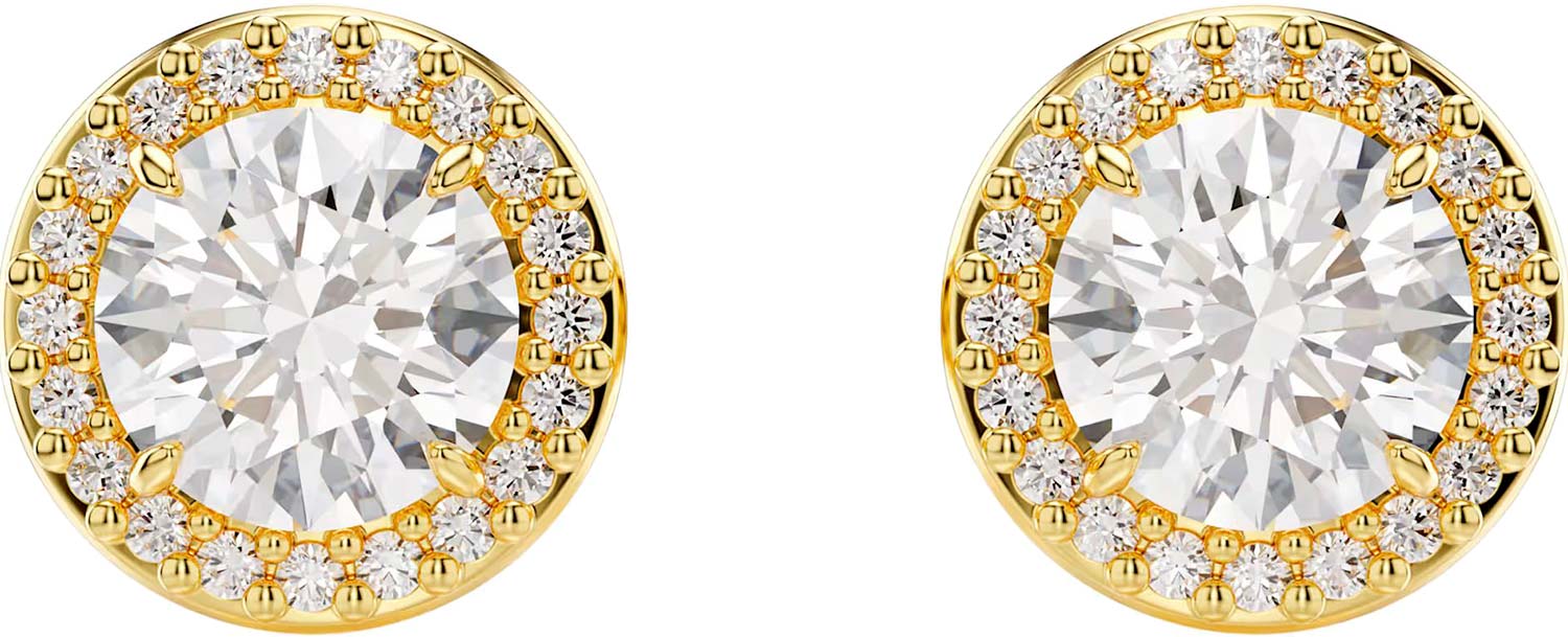 Серьги пусеты-гвоздики Swarovski Una Angelic 5686637