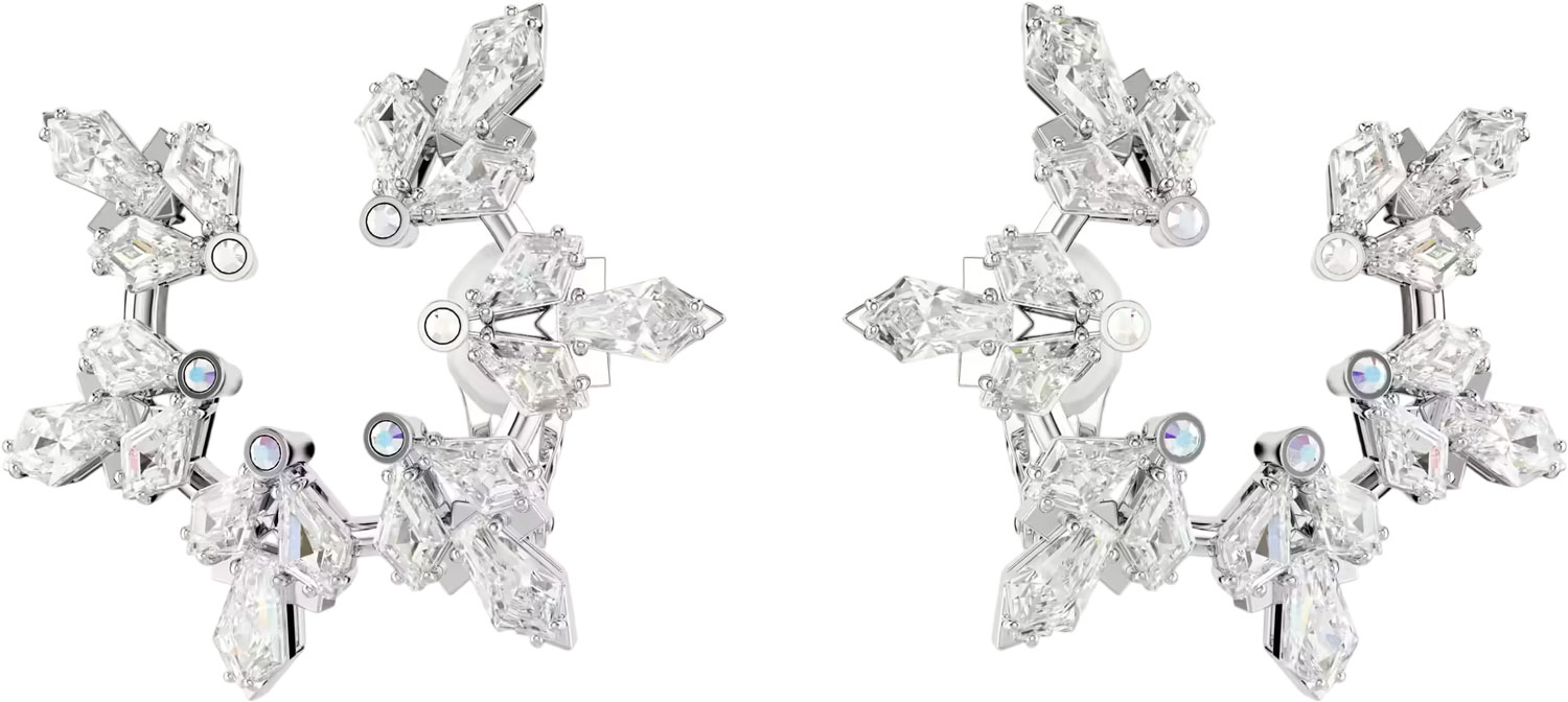 Серьги клипсы ''Снежинки'' Swarovski Idyllia 5692641