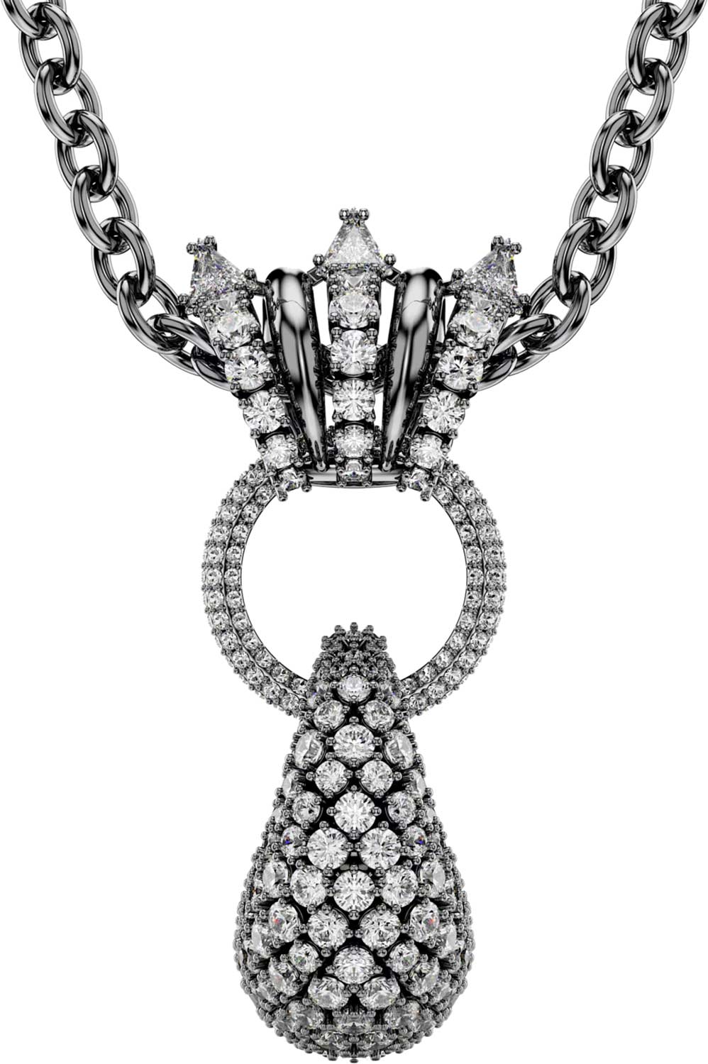 Подвеска бегунок на цепочке Swarovski Sublima 5735224