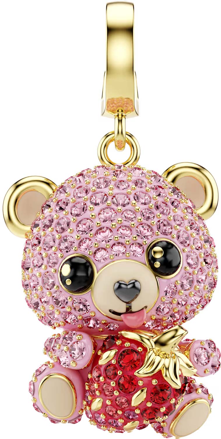 Подвеска шарм ''Мишка с клубникой'' Swarovski Idyllia 5738357