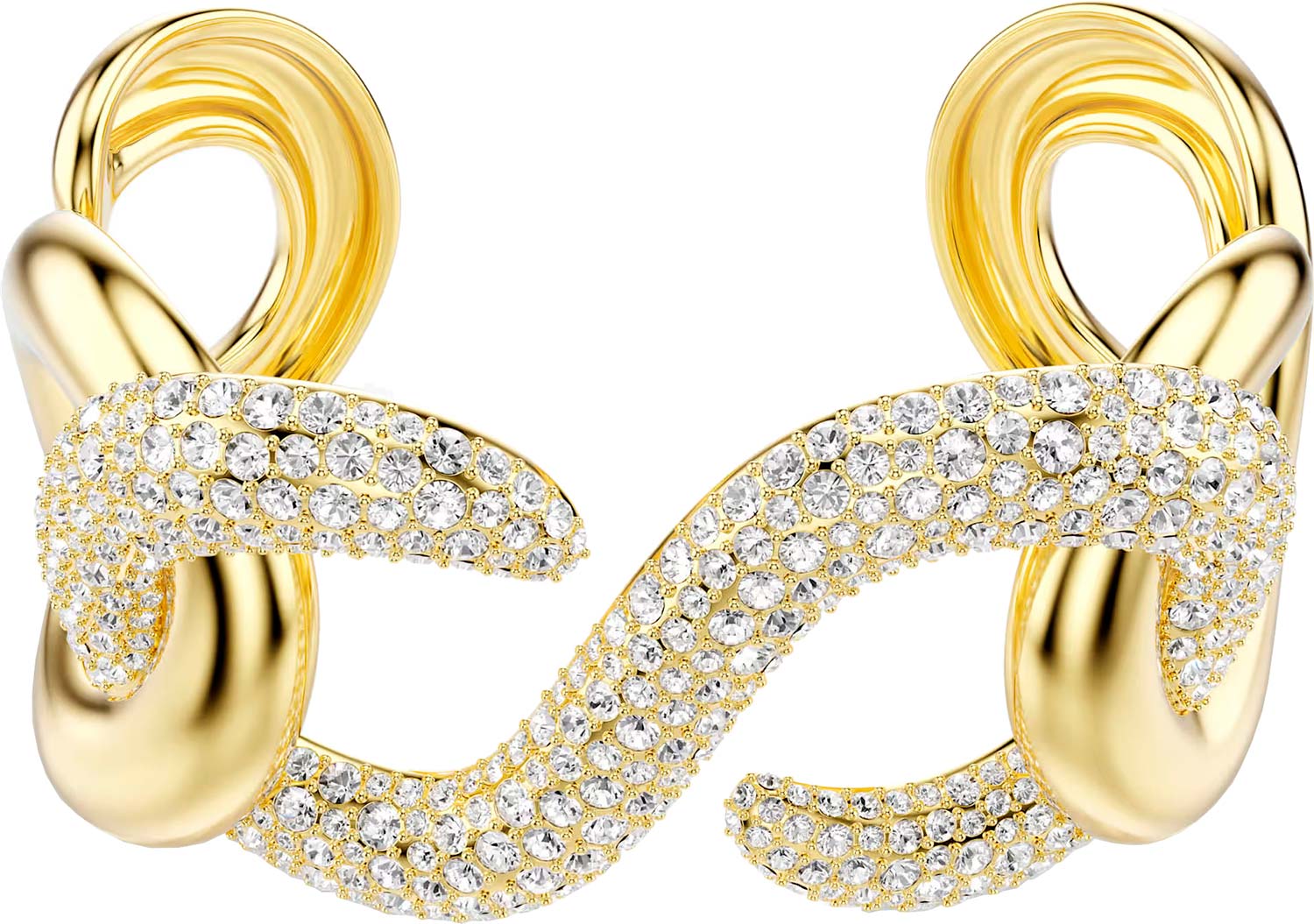 Жесткий открытый браслет манжета Swarovski Dextera 5751214 (M)