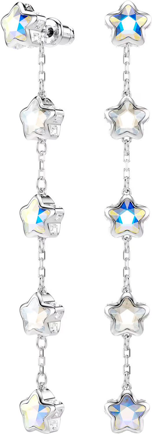 Длинные серьги с подвесками ''Звезды'' Swarovski Chroma 5754184